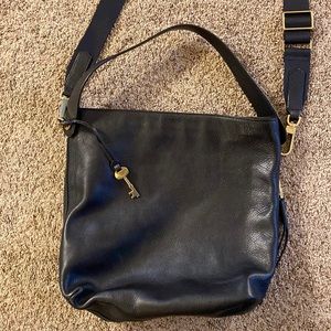 Black Fossil Maya crossbody